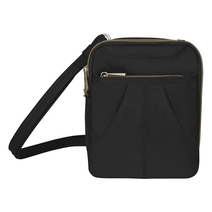 Travelon Anti-theft Signature Slim Day Bag, Adult Unisex, Black