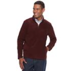 Men's Croft & Barrow&reg; Classic-fit Easy-care Stretch Fleece Quarter-zip Pullover, Size: Xxl, Dark Red