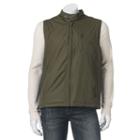 Men's Chaps Fleece-lined Vest, Size: Xl, Med Green