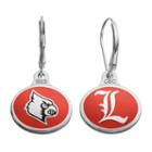 Fiora Louisville Cardinals Sterling Silver Team Logo Drop Earrings, Girl's, Multicolor