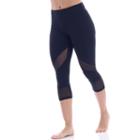 Women's Balance Collection Jordana Spliced Capri Leggings, Size: Medium, Black