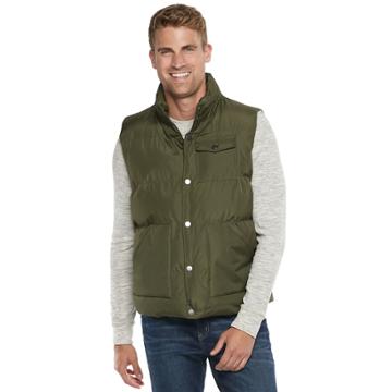 Men's Victory Outfitters Puffer Vest, Size: Medium, Green