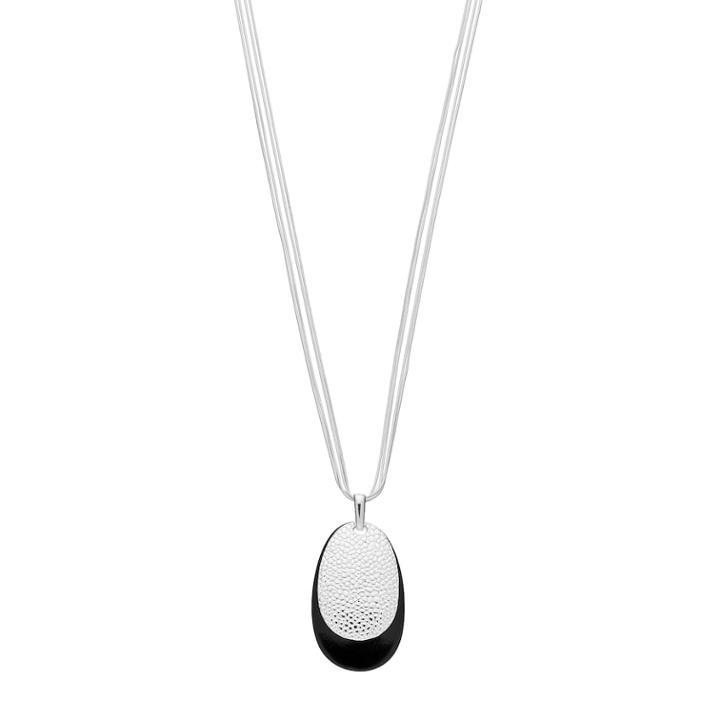 Napier Long Pebbled Pendant Necklace, Women's, Black