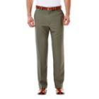 Men's Haggar&reg; Cool 18&reg; Classic-fit Flat-front No-iron Expandable Waist Pants, Size: 40x34, Grey
