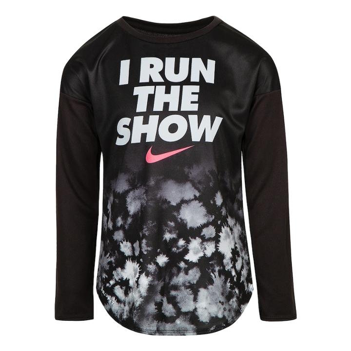 Girls 4-6x Nike I Run The Show Dri-fit Top, Size: 4, Oxford