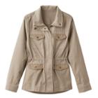 Girls 7-16 Mudd&reg; Crochet Pocket Utility Jacket, Girl's, Size: 10, Med Beige