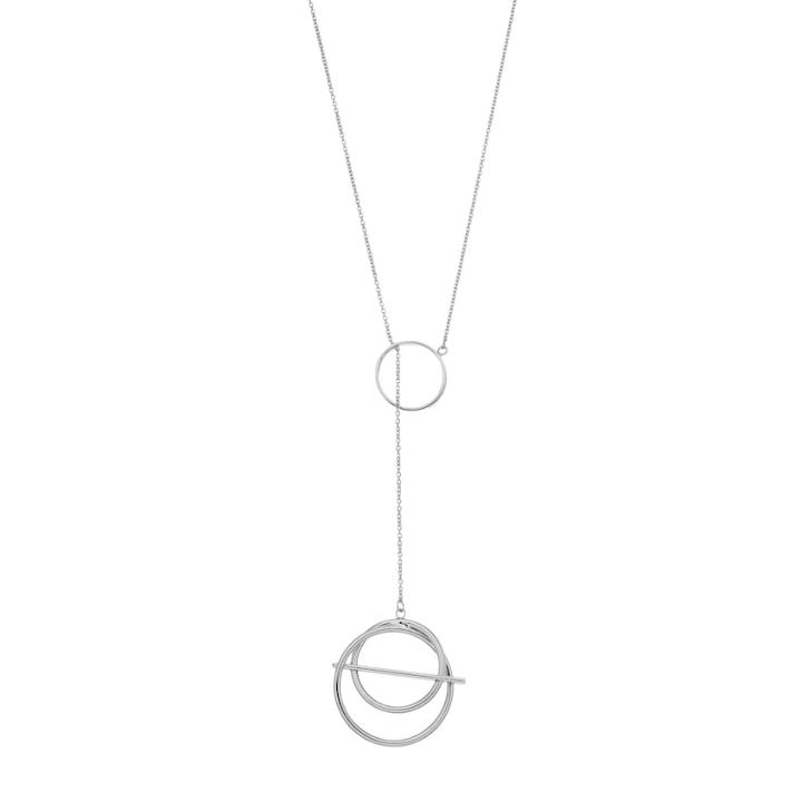 Simply Vera Vera Wang Silver Tone Circle Y Necklace, Women's