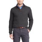 Men's Chaps Regular-fit Mockneck Pullover Sweater, Size: Medium, Grey (charcoal)