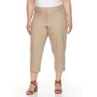 Plus Size Apt. 9&reg; Torie Capri Dress Pants, Women's, Size: 20 W, Lt Beige
