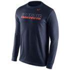 Men's Nike Illinois Fighting Illini Wordmark Tee, Size: Xxl, Blue (navy)