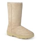 Journee Collection Lug Sole Women's Midcalf Boots, Girl's, Size: Medium (7.5), Beig/green (beig/khaki)