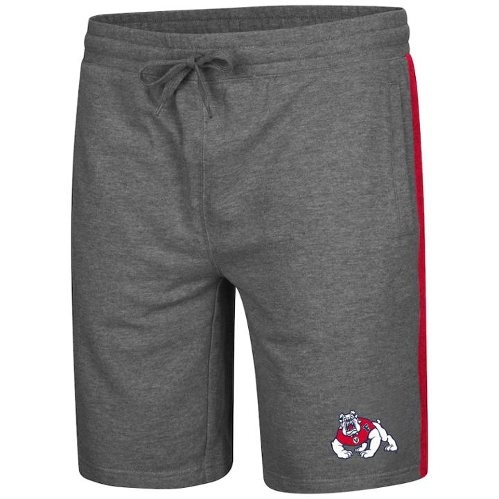 Men's Colosseum Fresno State Bulldogs Sledge Ii Terry Shorts, Size: Large, Grey