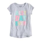 Girls 4-10 Jumping Beans&reg; Hi Low Graphic Tee, Size: 7, Light Grey