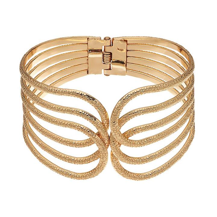 Apt. 9&reg; Loop Hinged Bangle Bracelet, Women's, Multicolor