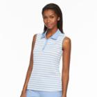 Women's Pebble Beach Performance Sleeveless Golf Polo, Size: Medium, Brt Purple