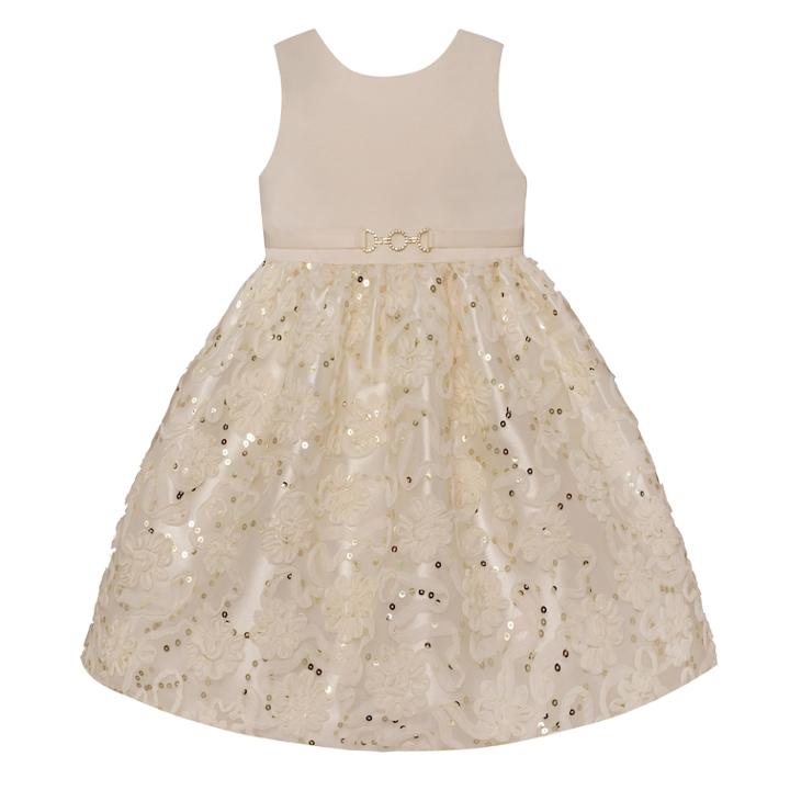 Girls 7-16 & Plus Size American Princess Sequin Soutache Skirt Dress, Size: 12, White Oth