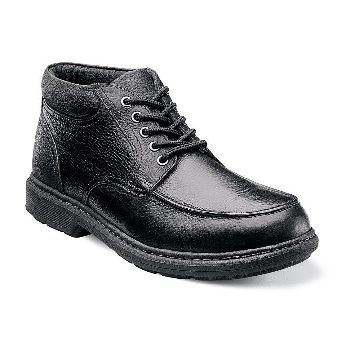 Nunn Bush Wilmont Men's Moc Toe Casual Boots, Size: Medium (9.5), Black