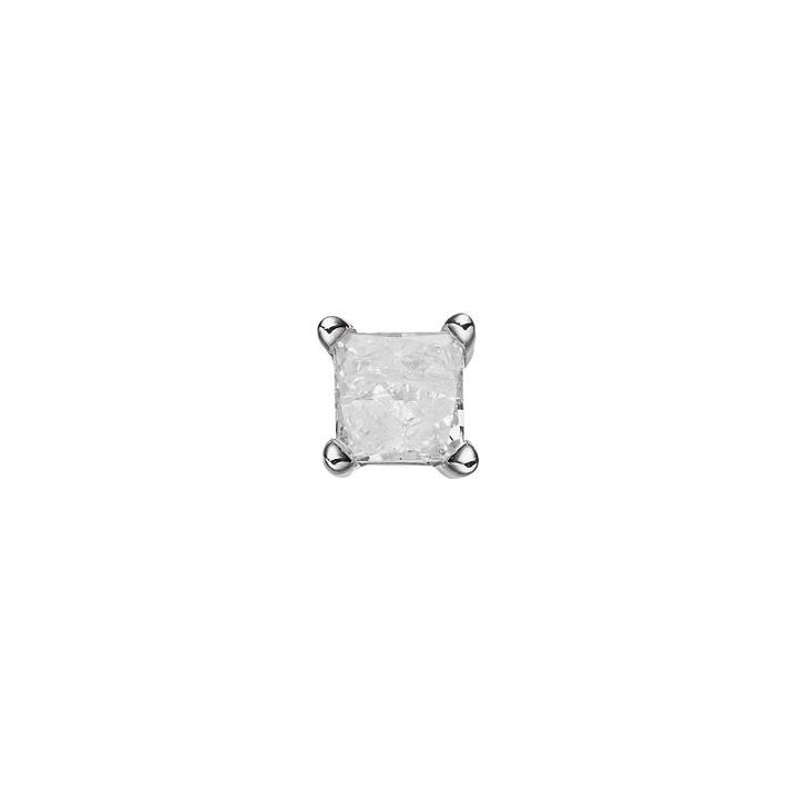 14k White Gold 1/10 Carat T.w. Diamond Stud - Single Earring, Men's