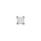 14k White Gold 1/10 Carat T.w. Diamond Stud - Single Earring, Men's