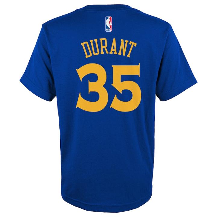Boys 8-20 Golden State Warriors Kevin Durant Player Name & Number Replica Tee, Size: S 8, Blue Other