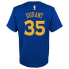 Boys 8-20 Golden State Warriors Kevin Durant Player Name & Number Replica Tee, Size: S 8, Blue Other