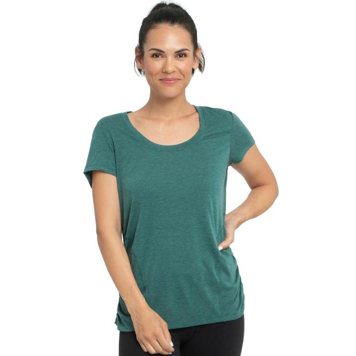 Women's Marika Brittany Shape Enhancing Tee, Size: Medium, Dark Green