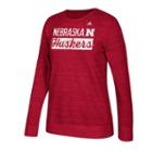 Women's Adidas Nebraska Cornhuskers Script Tee, Size: Small, Red