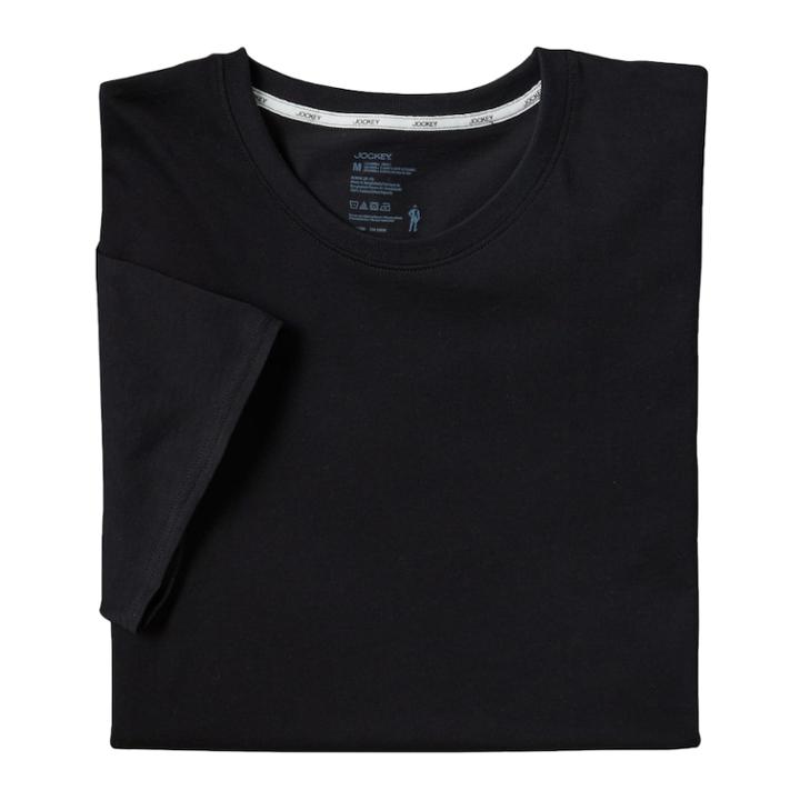 Men's Jockey 3-pack Staycool + Crewneck Tees, Size: Medium, Black