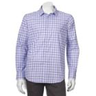 Men's Apt. 9&reg; Modern-fit Patterned Button-down Shirt, Size: Small, Blue
