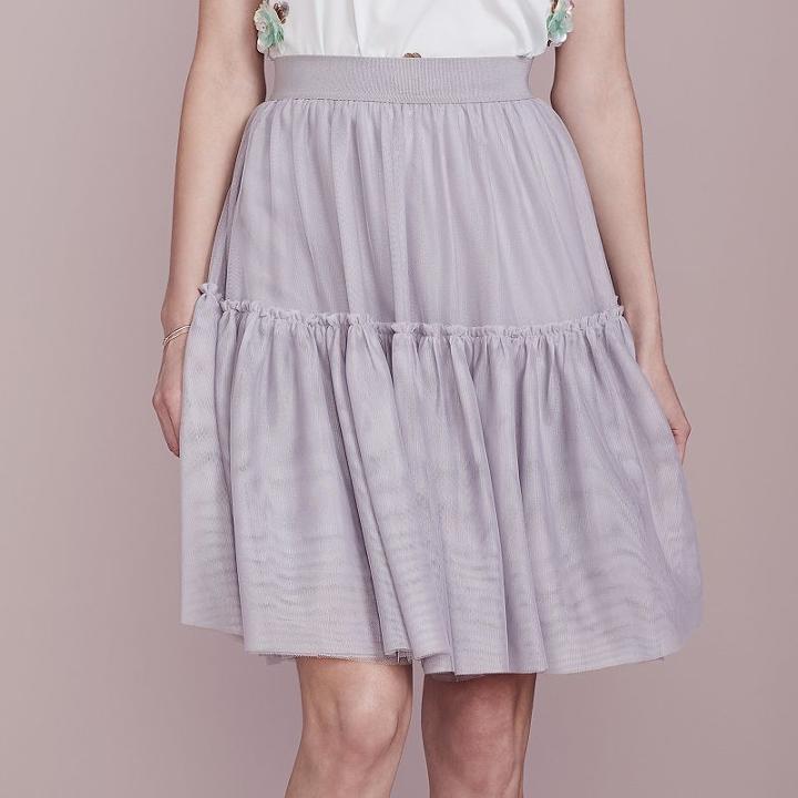 Lc Lauren Conrad Dress Up Shop Collection Tulle Skirt - Women's, Size: Xs, Med Grey