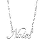 Fiora Sterling Silver Noles Florida State Seminoles Necklace, Women's, Size: 16, Grey