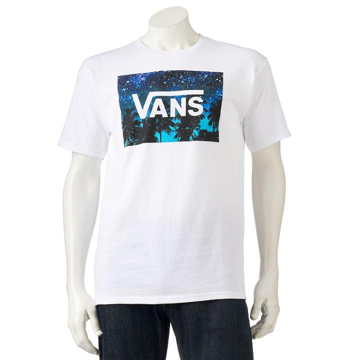 Men's Vans Starry Palm Tee, Size: Medium, White