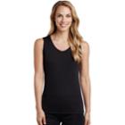 Women's Cuddl Duds Climatesmart Tank, Size: Regular, Black