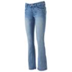 Juniors' Hydraulic Stiletto Bootcut Jeans, Teens, Size: 7, Blue