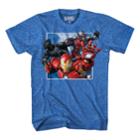 Boys 8-20 Marvel Comics Iron Man Trio Tee, Size: Medium, Turquoise/blue (turq/aqua)