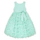 Girls 4-6x American Princess Satin Petal Dress, Girl's, Size: 4, Lt Green