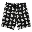 Men's Marvel Punisher Sleep Shorts, Size: Xl, Black