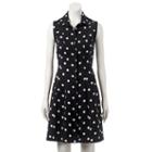 Women's Ronni Nicole Polka-dot Shirtdress, Size: 12, Oxford