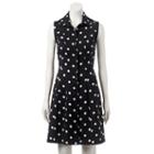 Women's Ronni Nicole Polka-dot Shirtdress, Size: 12, Oxford