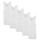 Boys Fruit Of The Loom Signature 5-pack Tanks, Size: Xs, White