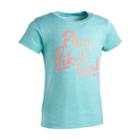 Toddler Girl Under Armour Play Like A Girl Graphic Tee, Size: 4t, Turquoise/blue (turq/aqua)