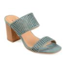 Journee Collection Sonya Women's High Heel Mules, Size: Medium (9), Blue
