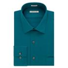 Big & Tall Van Heusen Regular-fit Solid Lux Sateen No-iron Spread-collar Dress Shirt, Men's, Size: 18.5 35/6t, Turquoise/blue (turq/aqua)