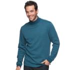 Men's Croft & Barrow&reg; Classic-fit Turtleneck, Size: Small, Turquoise/blue (turq/aqua)