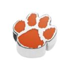 Logoart Sterling Silver Clemson Tigers Bead, Women's, Multicolor