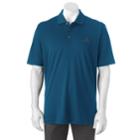 Men's Pebble Beach Classic-fit Textured Performance Golf Polo, Size: Medium, Blue (navy)