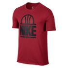 Men's Nike Basketball Lockup Tee, Size: Large, Dark Pink