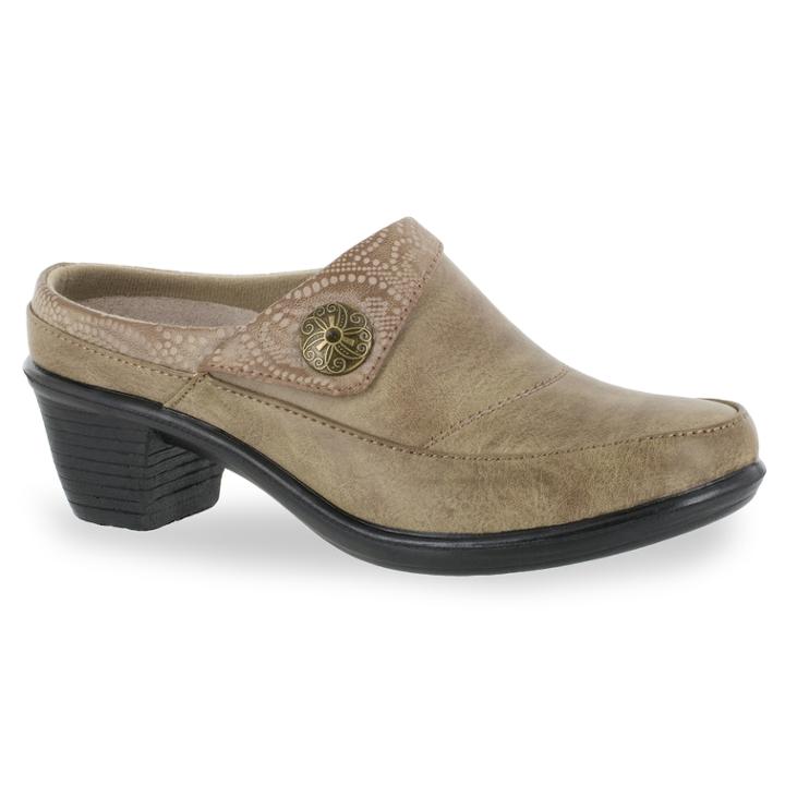 Easy Street Journey Women's Mules, Size: 10 Ww, Beige