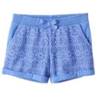 Girls 4-10 Jumping Beans&reg; Lace Front Shorts, Girl's, Size: 6, Blue (navy)