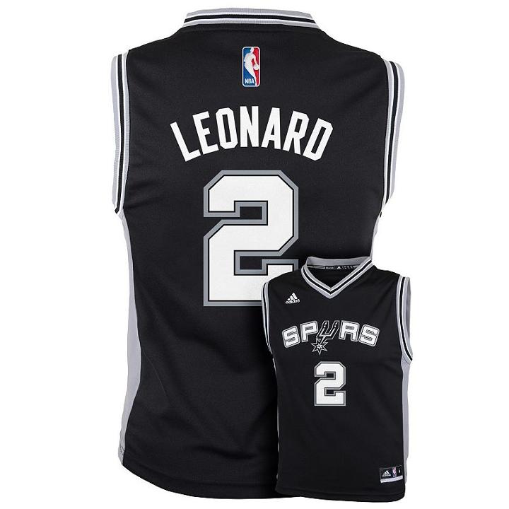 Boys 8-20 Adidas San Antonio Spurs Kawhi Leonard Jersey, Boy's, Size: Large, Black